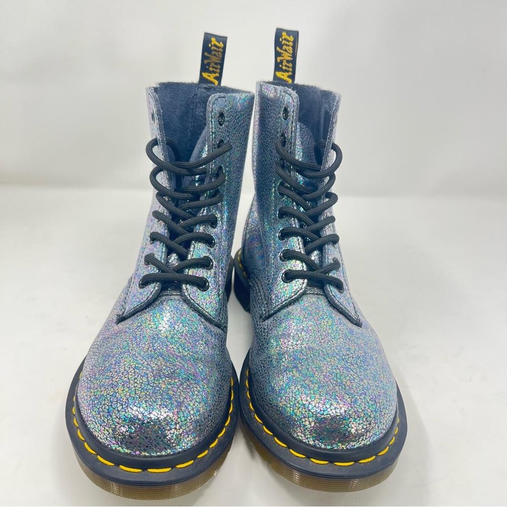 Dr. Martens 1460 Pascal Sparkle Metallic Holographic Y2K  Grunge Combat Boots 9 - Picture 4 of 10
